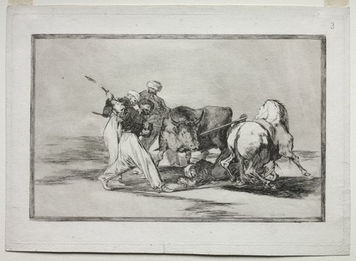 The Moors Settled in Spain, Giving Up the Superstitions of the Qur'an, Adopted this Art of Hunting, and Spear a Bull in the Open