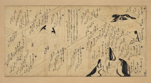 Scene from the Tale of the Wisteria Robe