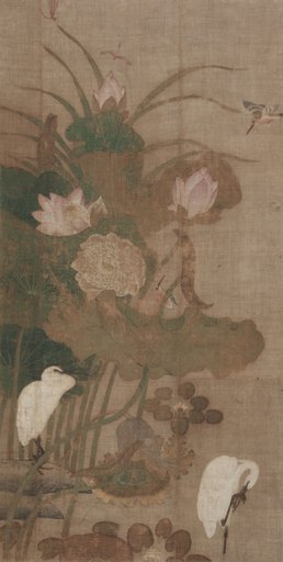 Lotuses, Insects, and Birds