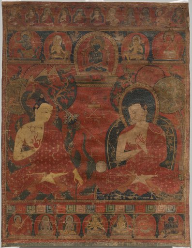 Nagarjuna (c. 150–250 CE) with a Buddhist Master