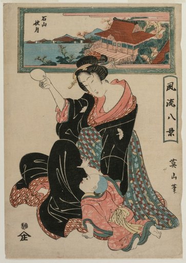 Autumn Moon at the Temple Ishiyamadera from the series Fashionable Eight Views