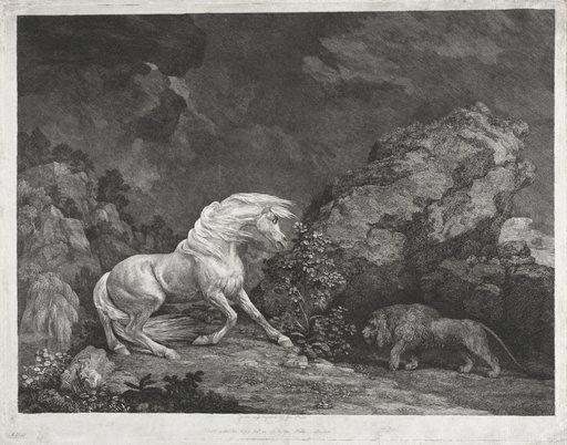A Horse Frightened by a Lion