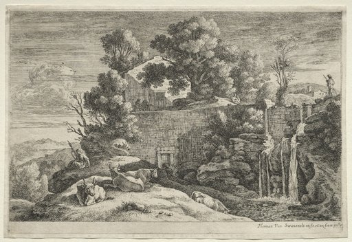 Landscape with a Woman Spinning