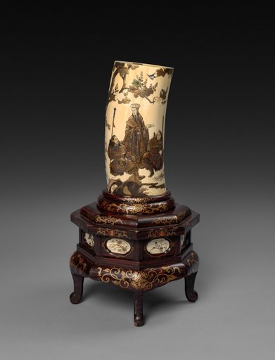 Ivory Tusk Vase