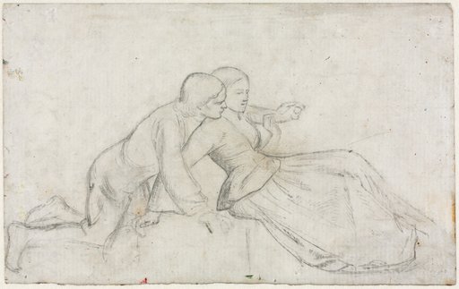 Study for "The Hireling Shepherd"
