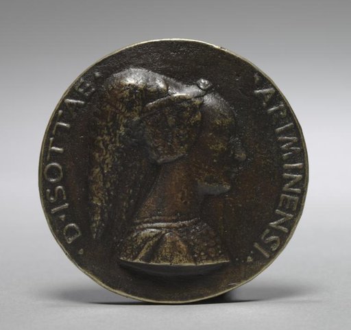 Medal of Isotta degli Atti da Rimini (obverse)