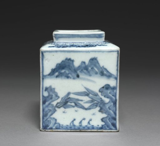 Square-shaped Bottle with the Scenery of the Han River