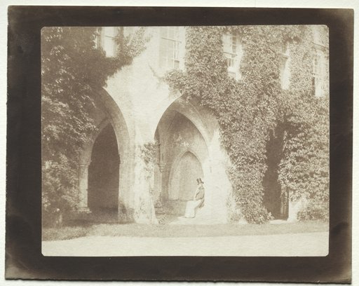 Calvert Jones Seated in the Sacristy of Lacock Abbey