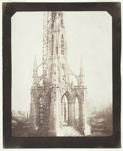 Scott Monument Under Construction