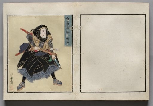 Double-Leaf from Album of Actor Portraits