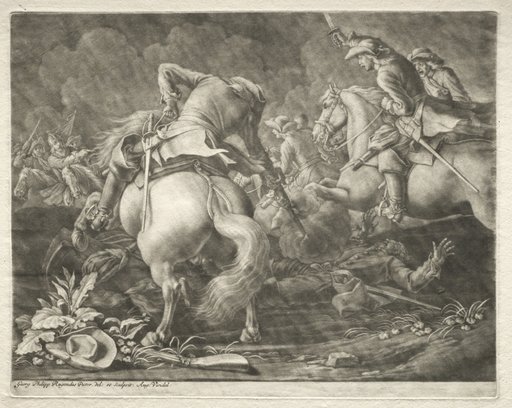 Skirmish between Prussian and Hungarian Hussars
