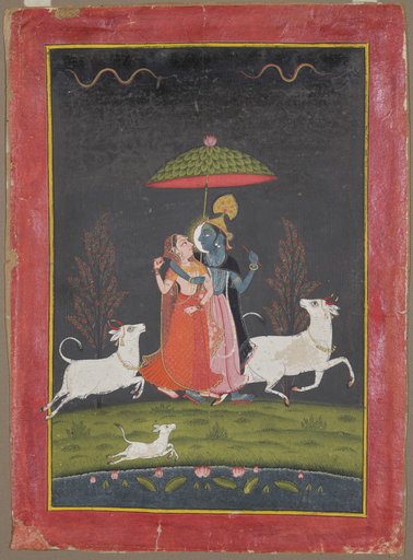Radha and Krishna in the Rain