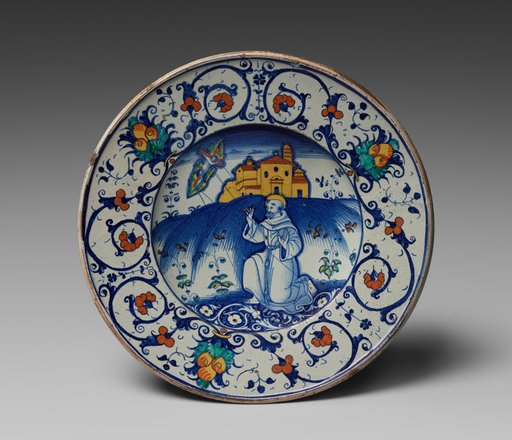 Bowl Depicting Saint Francis Receiving Stigmata