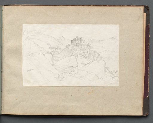Album with Views of Rome and Surroundings, Landscape Studies, page 53a: "Vivaro"