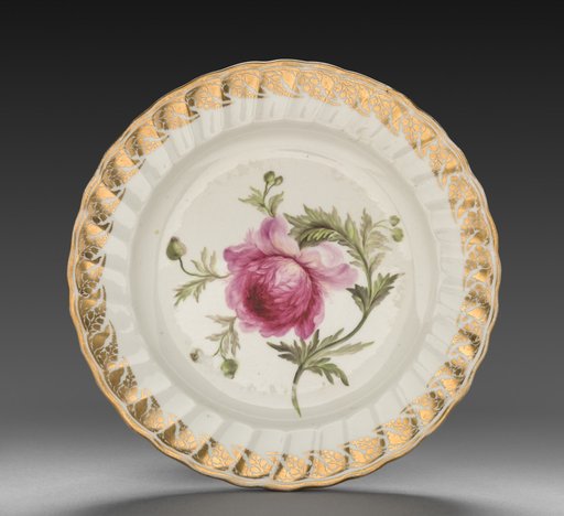 Plate from Dessert Service: Anemone
