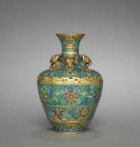 Vase with Three Rams' Heads