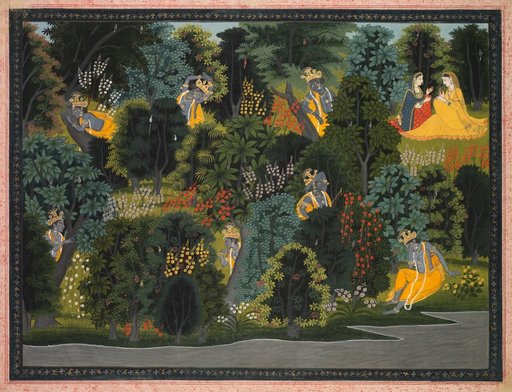 Krishna’s longing for Radha, from a Gita Govinda (Song of the Cowherd) of Jayadeva