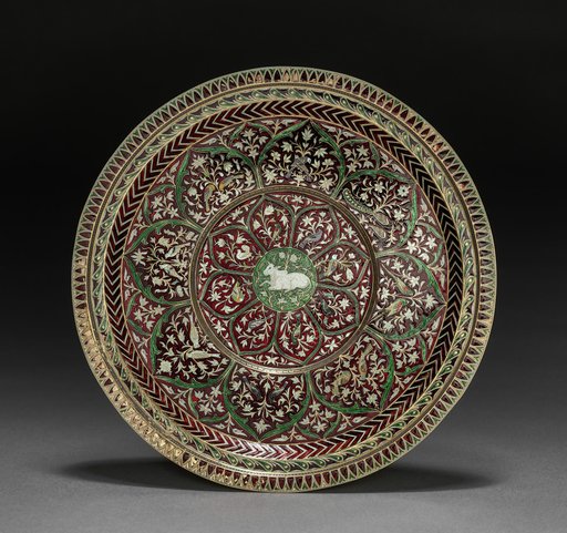 Plate with Nandi in Center