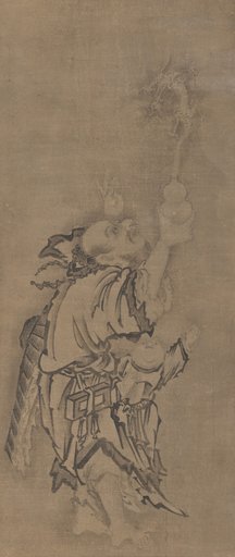 Hotei with Daoist Immortals: Immortal with Gourd and Dragon