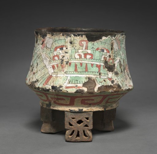 Vessel with Butterfly Headdress