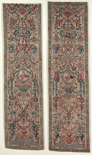 Pair of Needlework Bed Hangings