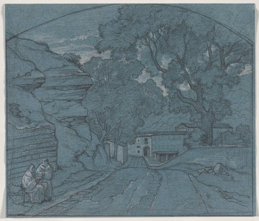 Landscape with Two Monks