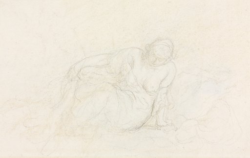 Reclining Woman Leaning on Her Arm (verso)