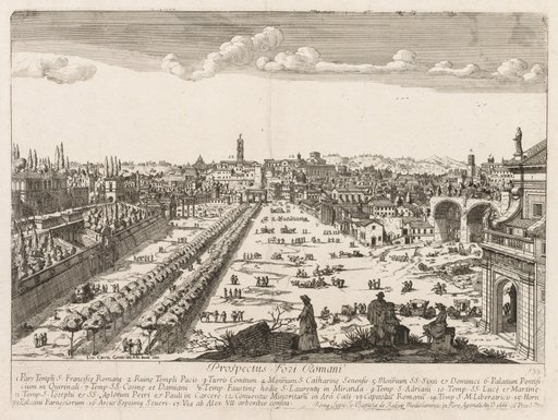 Foro Romano from "Prospectus Locurum Urbis Romae Insign[ium]"
