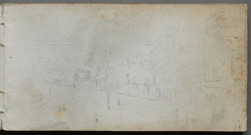 Sketchbook, page 1: Street Scene