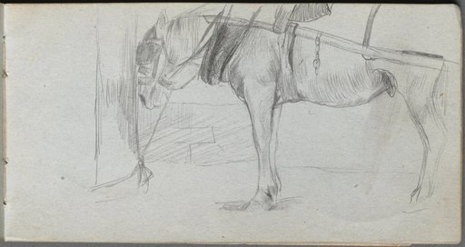 Sketchbook, page 6: Study of a Horse