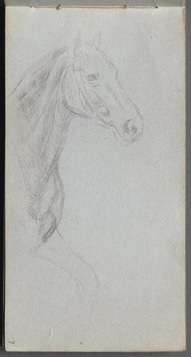 Sketchbook, page 7: Study of a Horse