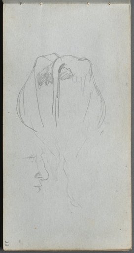 Sketchbook, page 33: Study of a Cow from Behind and Profile Study