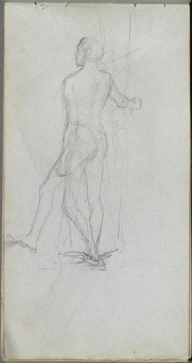 Sketchbook, page 60: Nude Male Study