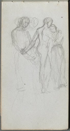 Sketchbook, page 10: Figures Embracing