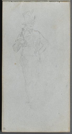 Sketchbook, page 15: Study of a Soldier
