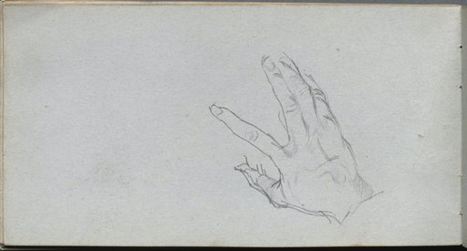 Sketchbook, page 68: Study of a Hand