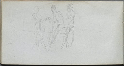Sketchbook, page 42: Three Figures