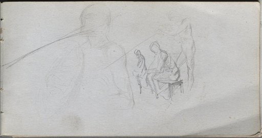 Sketchbook, page 98: Study of Figures