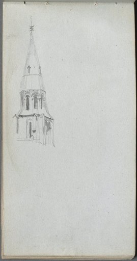 Sketchbook, page 44: Church Spire