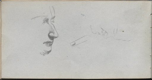 Sketchbook, page 80: Study of Faces