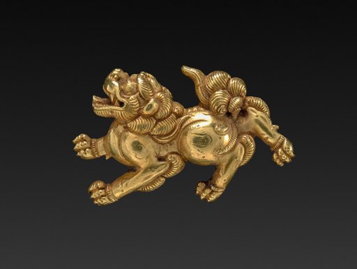 Lion-shaped Sword-Grip Ornament (Menuki)