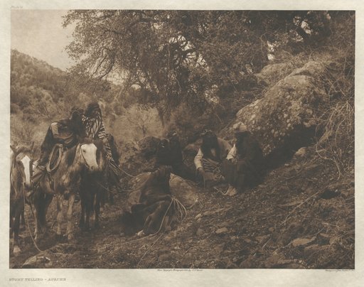 Portfolio I, Plate 11: Story Telling-Apache