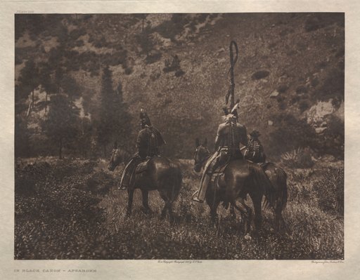 Portfolio IV, Plate 136: In Black Cañon--Apsaroke