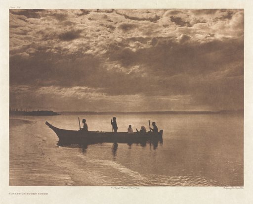 Portfolio IX, Plate 316: Sunset on Puget Sound