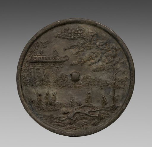 Octafoil Mirror with Lunar Palace
