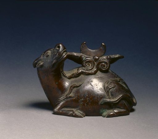 Mirror Stand in the Shape of an Ox