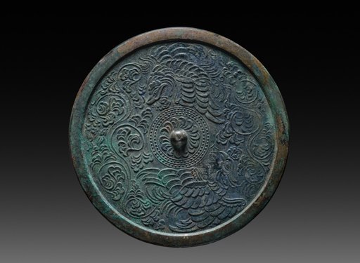 Mirror with a Pair of Phoenixes