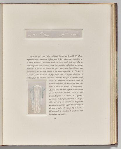 Decorative Motif and Standing Woman with Hands on her Head