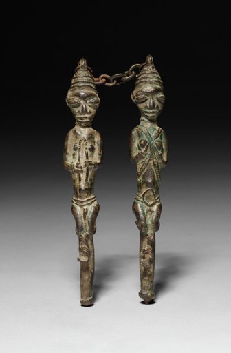 Pair of Ritual Staffs (ẹdan Ògbóni)
