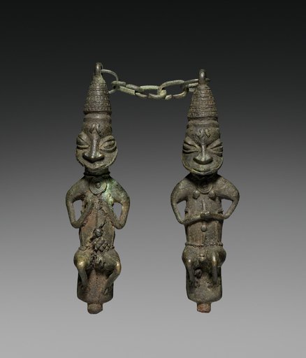 Pair of Ritual Staffs (ẹdan Ògbóni)